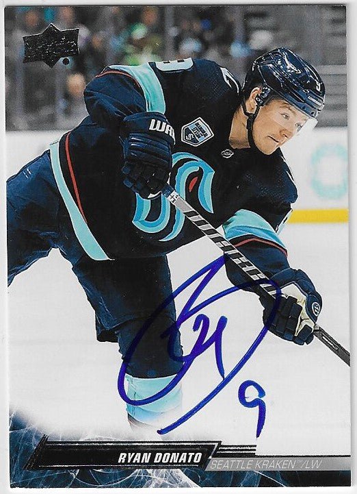 Ryan Donato Signed 2022-23 Upper Deck Hockey Card - Seattle Kraken
