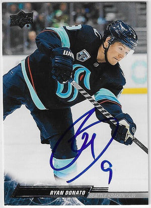 Ryan Donato Signed 2022-23 Upper Deck Hockey Card - Seattle Kraken