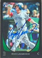 Ryan Lavarnway Signed 2011 Bowman Draft Picks & Prospects Baseball Card - Boston Red Sox
