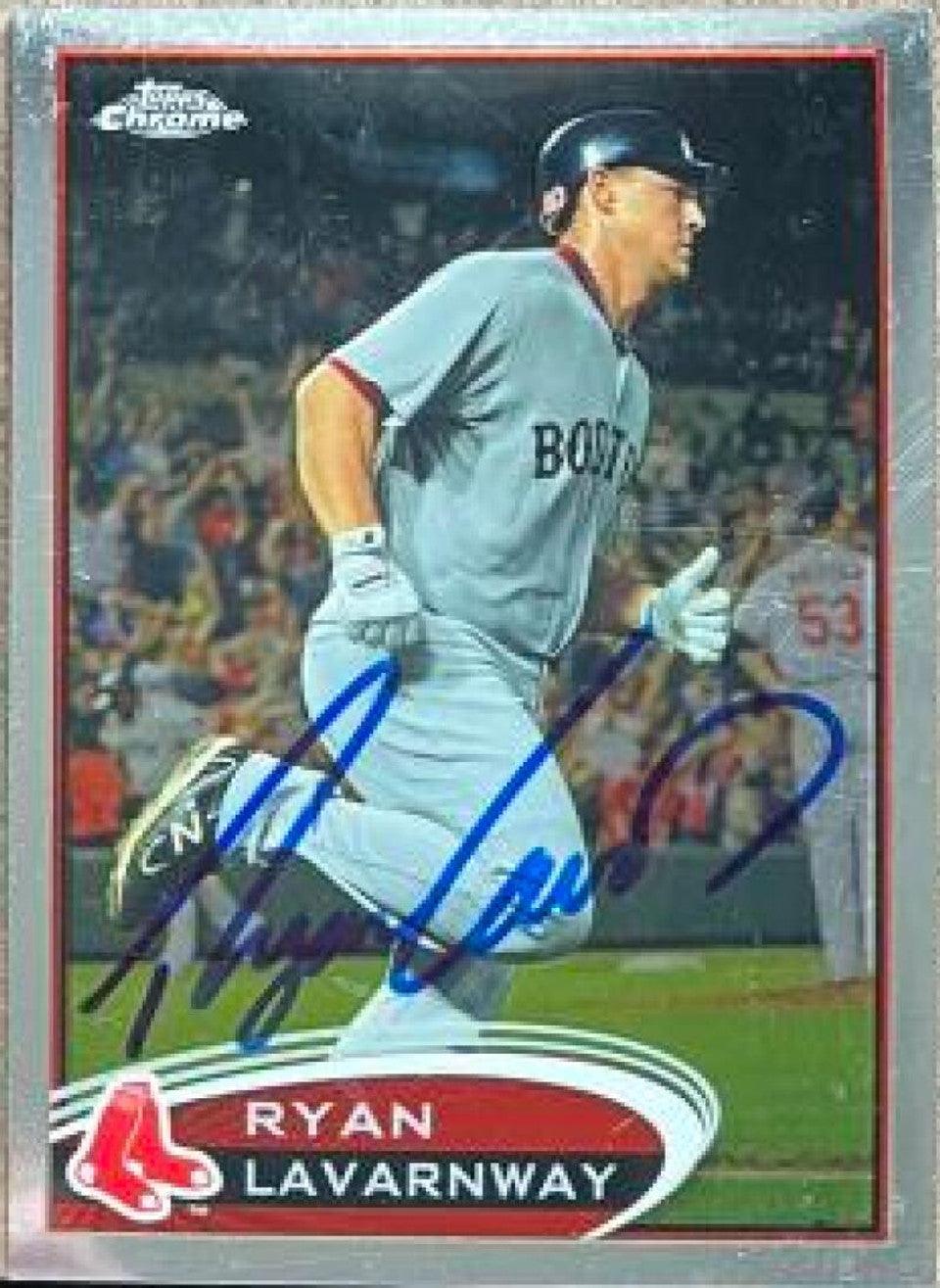 Ryan Lavarnway Signed 2012 Topps Chrome Baseball Card - Boston Red Sox - PastPros