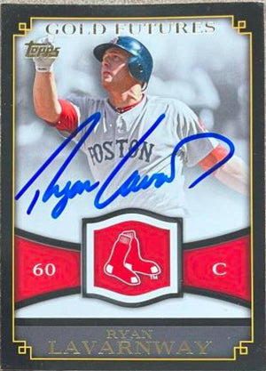 Ryan Lavarnway Signed 2012 Topps Gold Futures Baseball Card - Boston Red Sox - PastPros