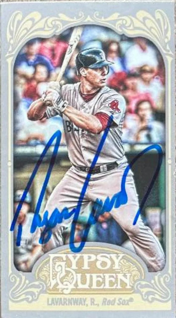 Ryan Lavarnway Signed 2012 Topps Gypsy Queen Mini Baseball Card - Boston Red Sox