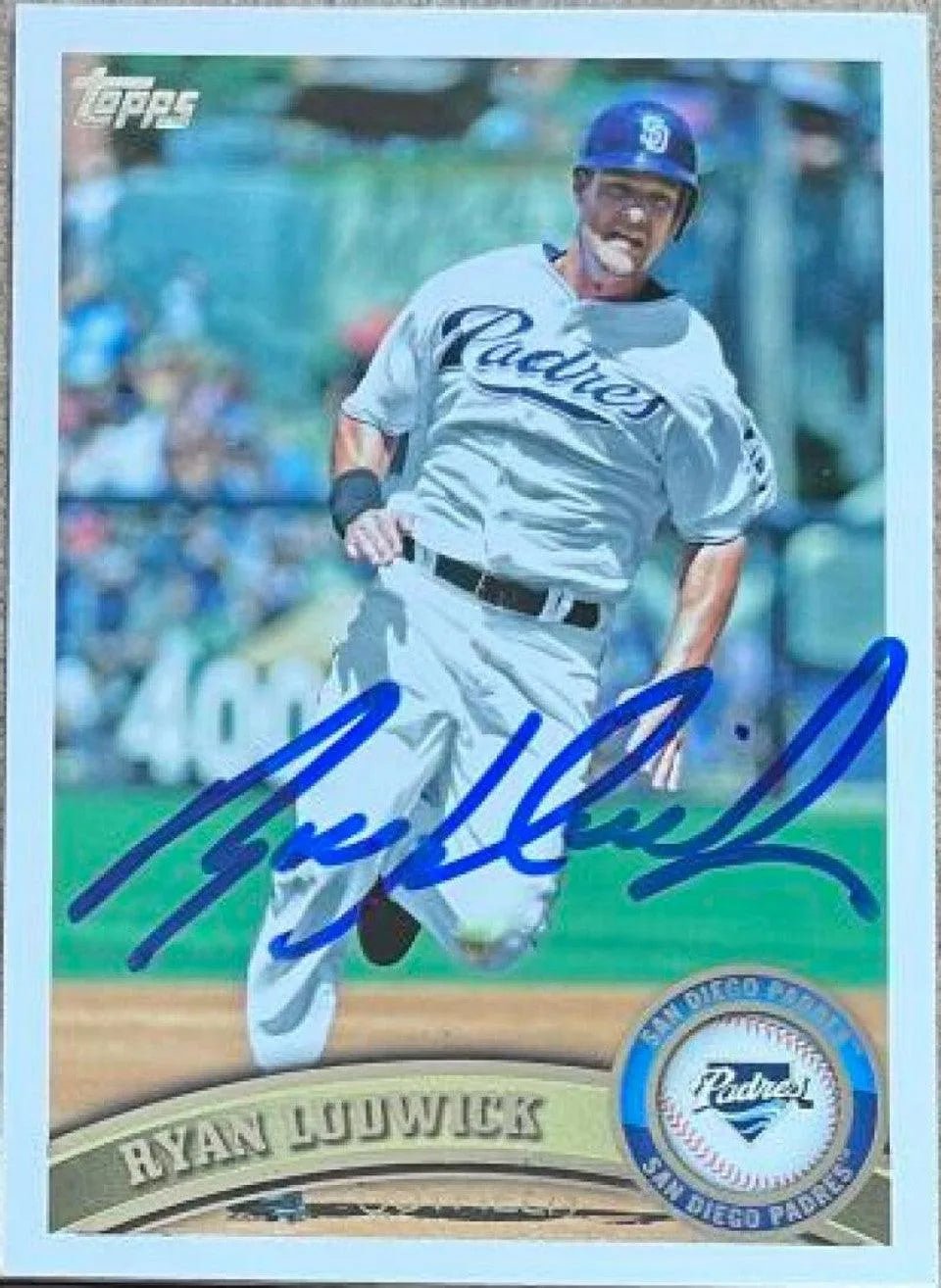 Ryan Ludwick Signed 2011 Topps Baseball Card - San Diego Padres