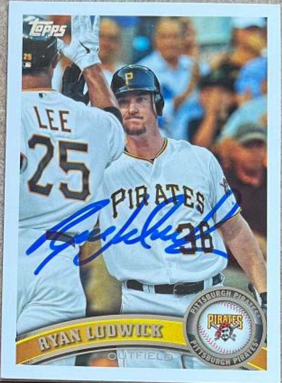 Ryan Ludwick Signed 2011 Topps Update Baseball Card - Pittsburgh Pirates - PastPros