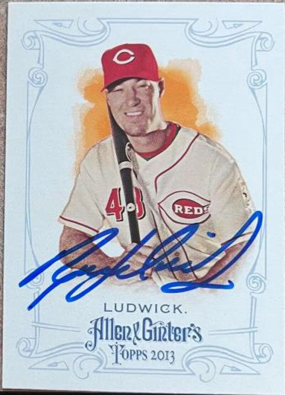 Ryan Ludwick Signed 2013 Allen & Ginter Baseball Card - Cincinnati Reds