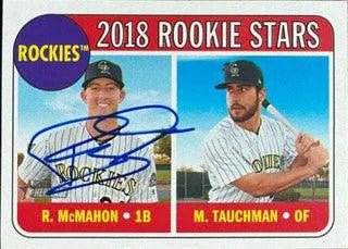 Ryan McMahon Signed 2018 Topps Heritage Baseball Card - Colorado Rockies