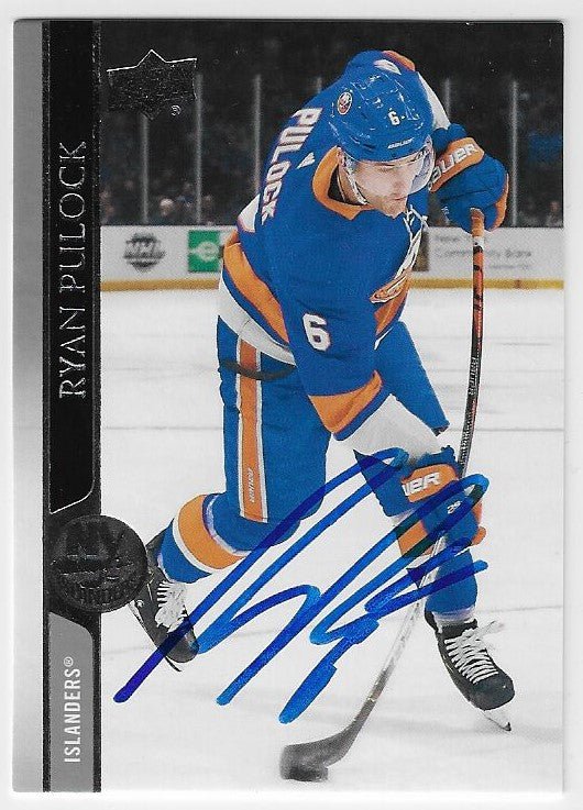 Ryan Pulock Signed 2020-21 Upper Deck Hockey Card - New York Islanders