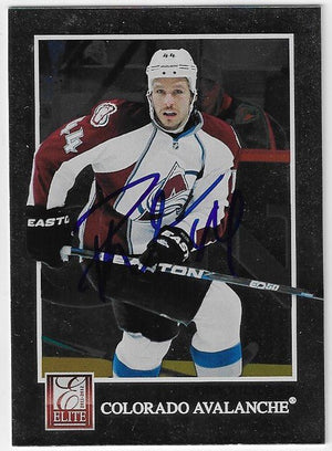 Ryan Wilson Signed 2011-12 Donruss Elite Hockey Card - Colorado Avalanche