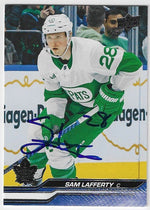 Sam Lafferty Signed 2023 - 24 Upper Deck Hockey Card - Toronto Maple Leafs - PastPros