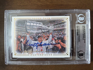 Scott Bowman Signed 2008 - 09 Upper Deck Masterpieces Hockey Card - Detroit Red Wings - PastPros