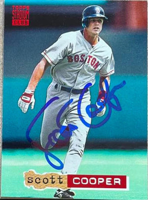 Scott Cooper Signed 1994 Stadium Club Baseball Card - Boston Red Sox