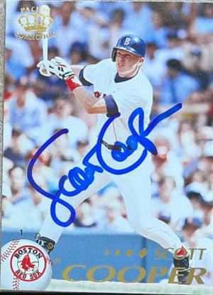 Scott Cooper Signed 1995 Pacific Baseball Card - Boston Red Sox - PastPros