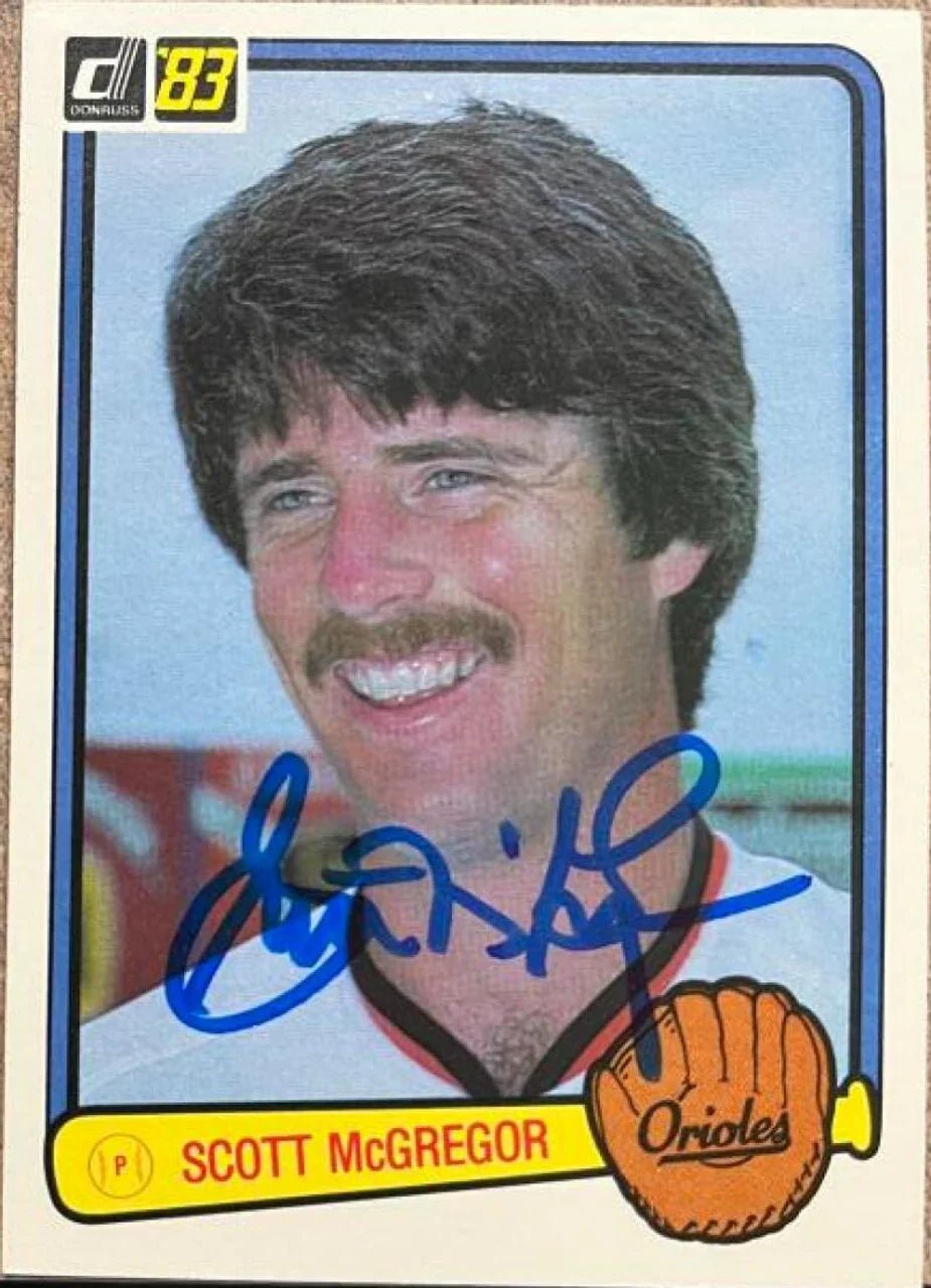 Scott McGregor Signed 1983 Donruss Baseball Card - Baltimore Orioles