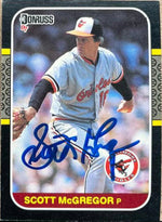 Scott McGregor Signed 1987 Donruss Baseball Card - Baltimore Orioles