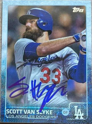 Scott Van Slyke Autographed 2015 Topps Update Baseball Card - Los Angeles Dodgers