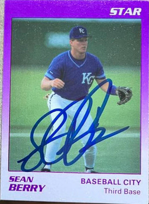 Sean Berry Autographed 1989 Star Baseball Card - Baseball City Royals