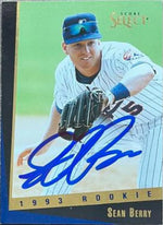 Sean Berry Autographed 1993 Score Select Rookie & Traded Baseball Card - Montreal Expos - PastPros