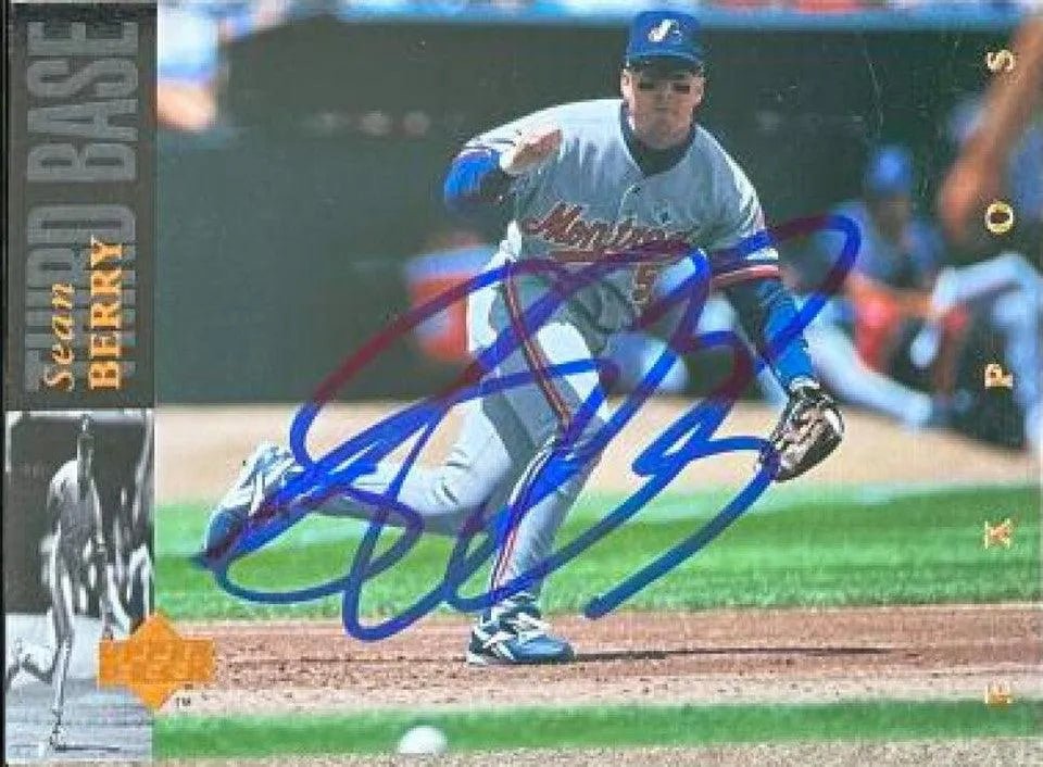 Sean Berry Signed 1994 Upper Deck Baseball Card - Montreal Expos