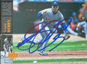 Sean Berry Signed 1994 Upper Deck Baseball Card - Montreal Expos