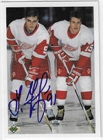 Sergei Fedorov Signed 1990-91 Upper Deck Young Guns Checklist Hockey Card - Detroit Red Wings