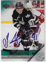 Sergei Fedorov Signed 2005-06 Upper Deck Hockey Card - Anaheim Ducks