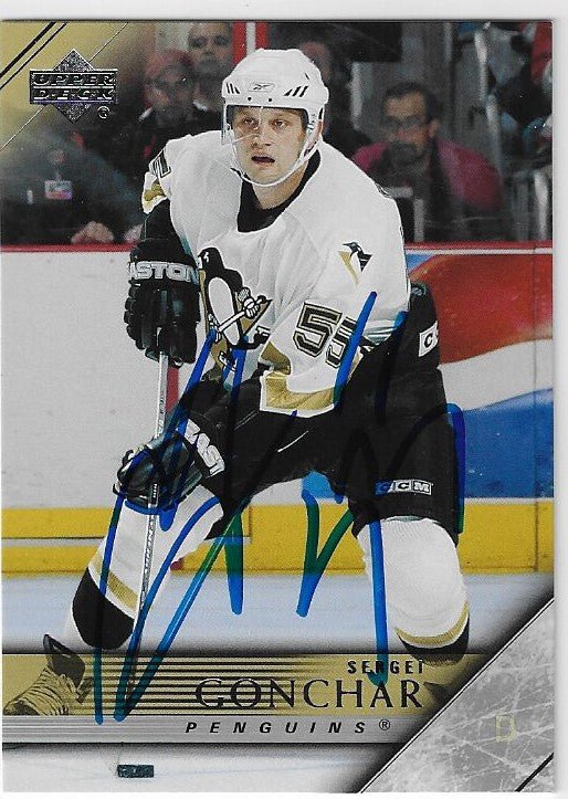 Sergei Gonchar Signed 2005-06 Upper Deck Hockey Card - Pittsburgh Penguins