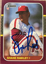 Shane Rawley Signed 1987 Donruss Opening Day Baseball Card - Philadelphia Phillies