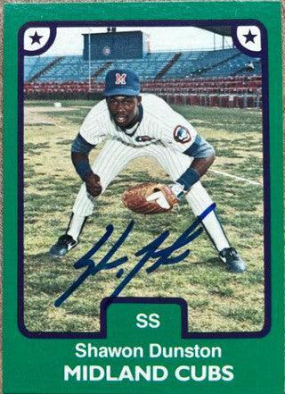 Shawon Dunston Signed 1984 TCMA Baseball Card - Midland Cubs - PastPros