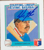Shawon Dunston Signed 1988 Starting Lineup Talking Baseball Card - Chicago Cubs - PastPros