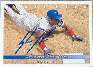 Shawon Dunston Signed 1993 Upper Deck Baseball Card - Chicago Cubs