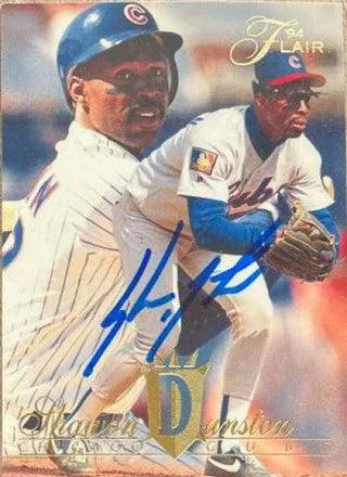 Shawon Dunston Signed 1994 Flair Baseball Card - Chicago Cubs