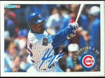 Shawon Dunston Signed 1994 Fleer Update Baseball Card - Chicago Cubs