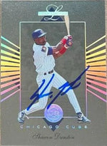 Shawon Dunston Signed 1994 Leaf Limited Baseball Card - Chicago Cubs