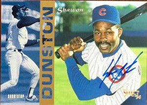 Shawon Dunston Signed 1994 Score Select Baseball Card - Chicago Cubs - PastPros