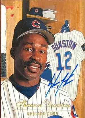 Shawon Dunston Signed 1994 Studio Baseball Card - Chicago Cubs