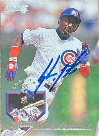Shawon Dunston Signed 1995 Donruss Baseball Card - Chicago Cubs