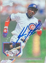 Shawon Dunston Signed 1995 Donruss Baseball Card - Chicago Cubs