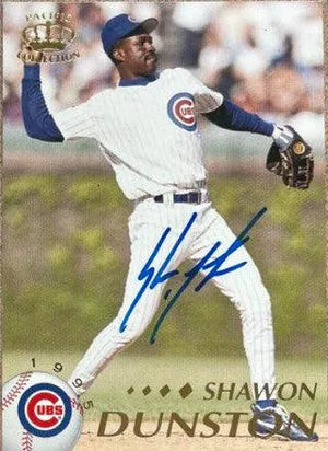 Shawon Dunston Signed 1995 Pacific Baseball Card - Chicago Cubs - PastPros