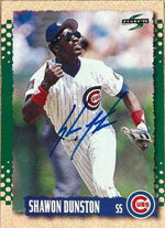 Shawon Dunston Signed 1995 Score Baseball Card - Chicago Cubs - PastPros