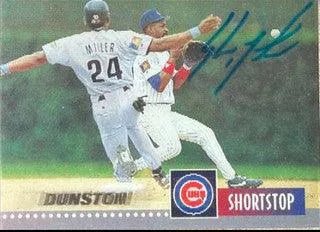 Shawon Dunston Signed 1995 Sportflix Baseball Card - Chicago Cubs