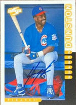 Shawon Dunston Signed 1998 Score Baseball Card - Chicago Cubs