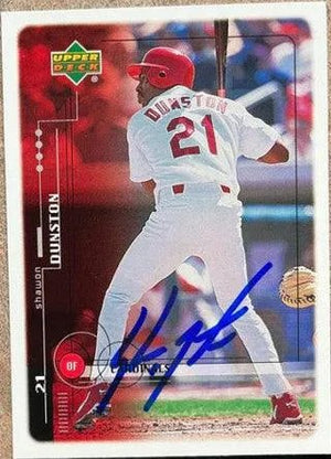 Shawon Dunston Signed 1999 Upper Deck McDonald's Baseball Card - St Louis Cardinals