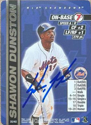 Shawon Dunston Signed 2000 MLB Showdown Unlimited Baseball Card - New York Mets - PastPros