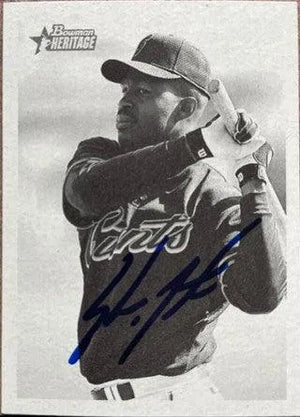 Shawon Dunston Signed 2001 Bowman Heritage Baseball Card - San Francisco Giants - PastPros