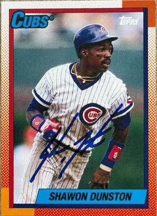 Shawon Dunston Signed 2012 Topps Archives Baseball Card - Chicago Cubs