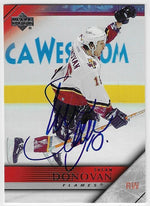 Shean Donovan Signed 2005-06 Upper Deck Hockey Card - Calgary Flames