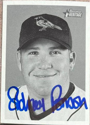 Sidney Ponson Signed 2001 Bowman Heritage Baseball Card - Baltimore Orioles