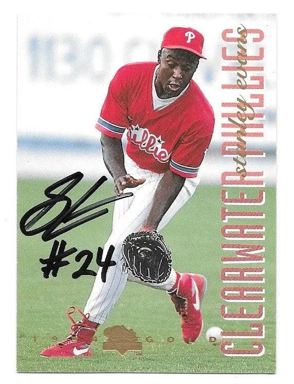 Stanley Evans Signed 1994 Classic Best Gold Baseball Card - Clearwater Phillies