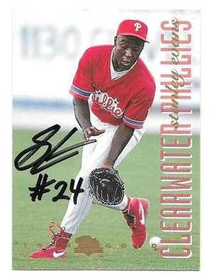 Stanley Evans Signed 1994 Classic Best Gold Baseball Card - Clearwater Phillies