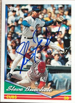 Steve Buechele Signed 1994 Topps Baseball Card - Chicago Cubs